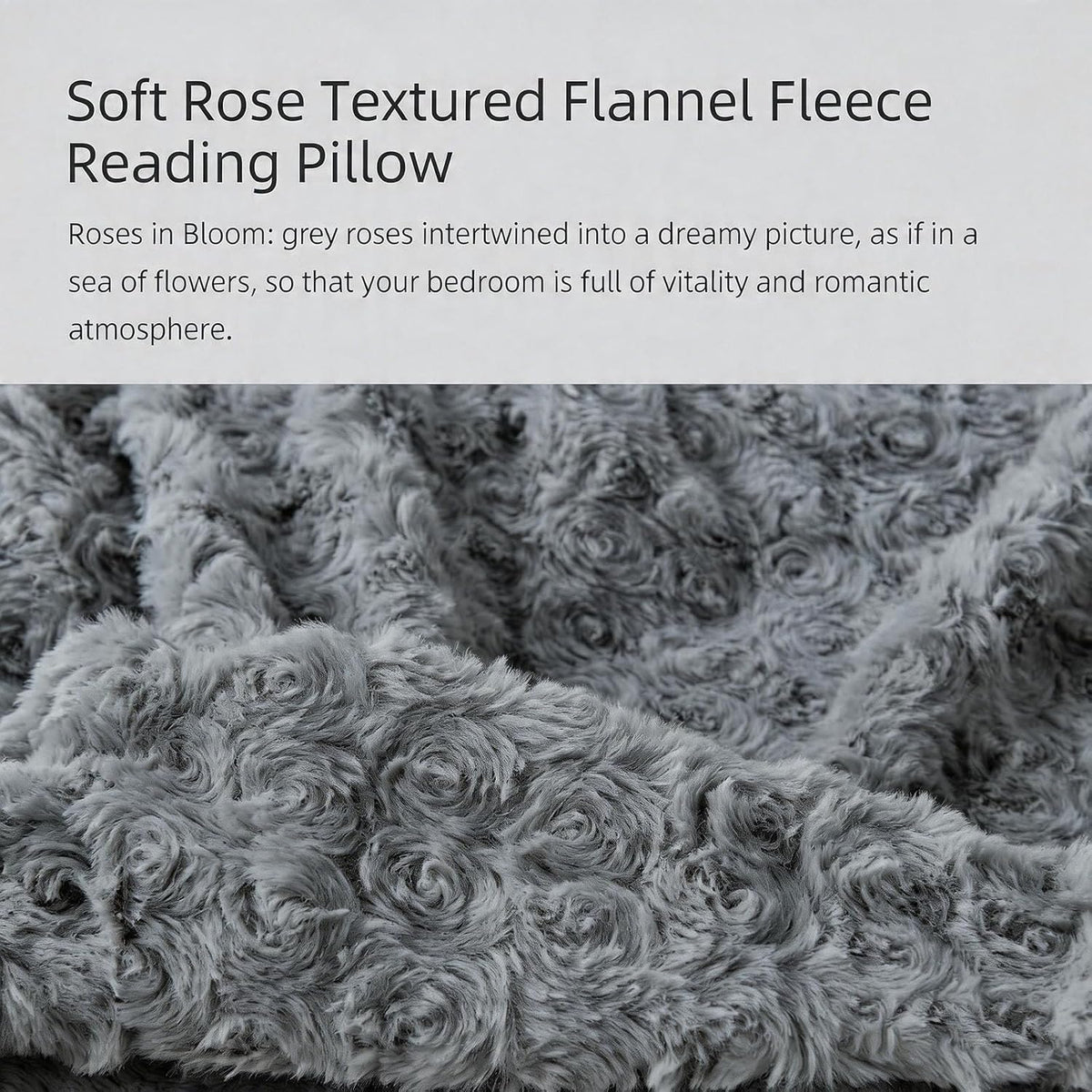 Reading Pillow, Rose Velvet Back Pillow with Arms for Bed Sitting Up, Bed Pillow for Adult Children, Backrest Pillows with Washable Cover, Chair Pillow for Watching TV/Gaming/Relaxing (Pink)