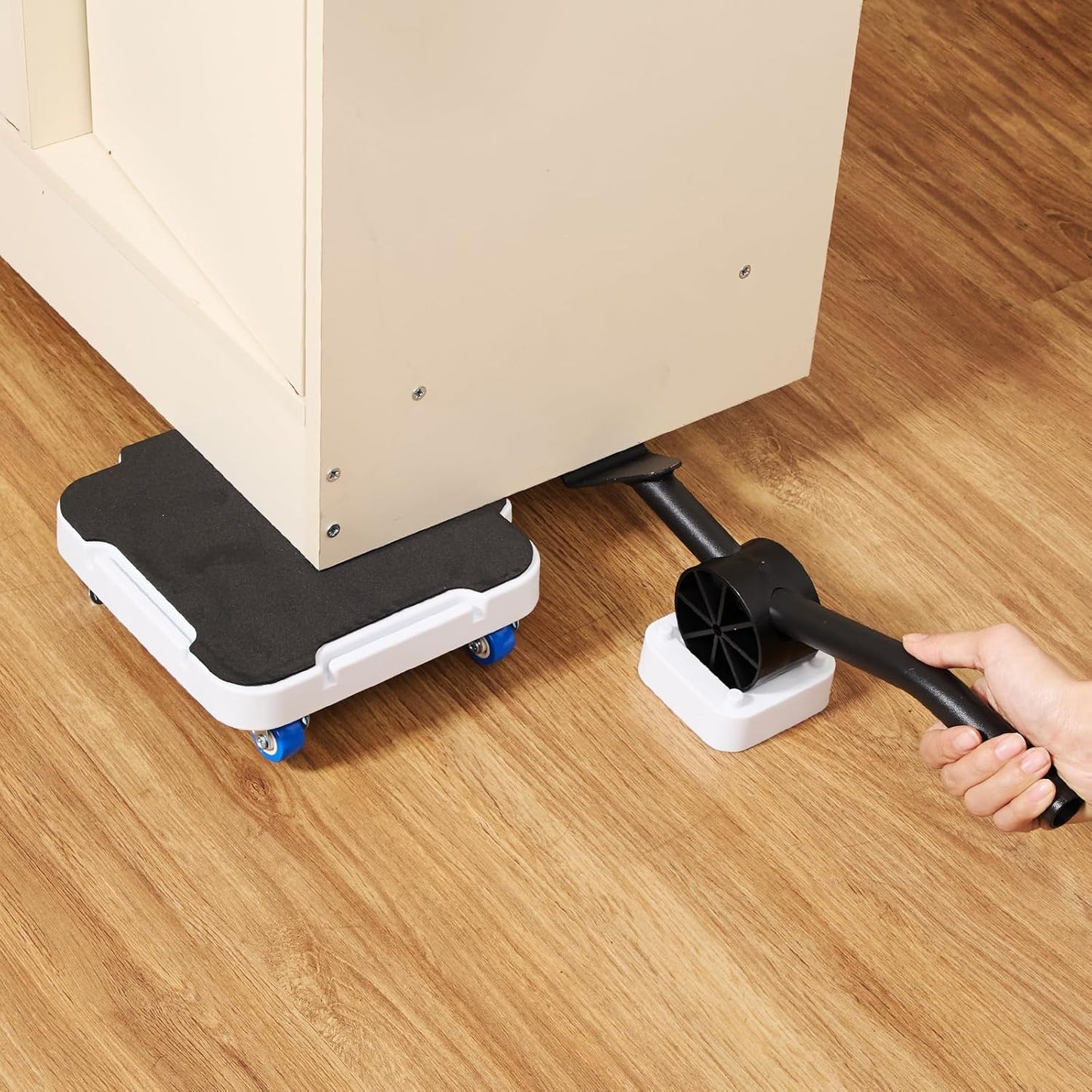Appliance Rollers,Furniture Sliders,4 Moving Dollys Connectable | 360° Rotation Furniture Dolly Heavy Duty Furniture SlidersTool Set Moving Refrigerator Sliders Sofa Moving Sliders