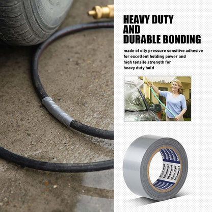 Duct Tape White Heavy Duty Waterproof Duct Tape for Home Repair | 1.88" 35 Yds No Residue, Strong Adhesive, Tearable for Multi Purpose Indoor Outdoor Use, Vehicle Repairs, DIY, Emergency Fix