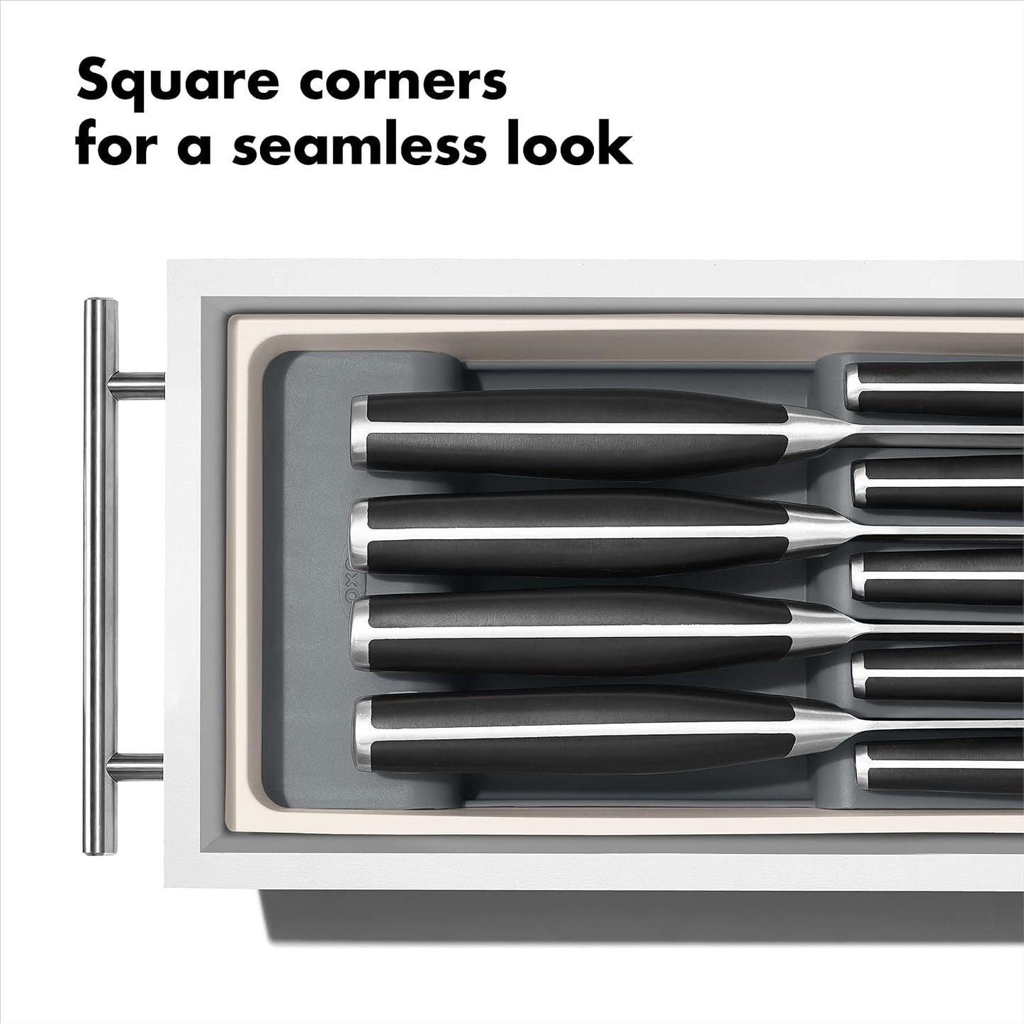 OXO Good Grips Kitchen, Compact Spice Drawer Organizer, White
