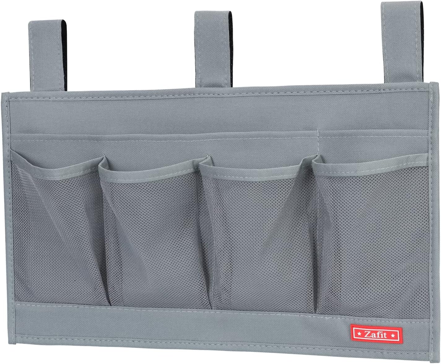 Zafit Hanging Bedside Caddy, Bedside Storage Organizer for Magazine, Phone, Remote control (Classic4 Pockets-Black)