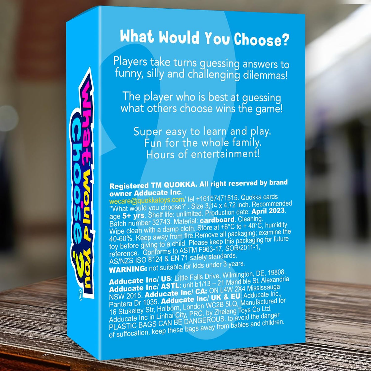 Travel Card Game for Teens, Kids, Adults - Party Games for Family Nights