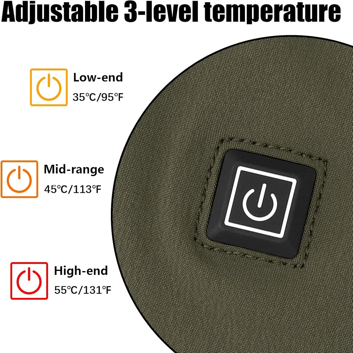 Tactical Hand Warmer,Portable Drop Hanger Waist Handwarmer Pouch for Hunting Golf Camping Fishing, Hiking, Football Winter Outdoor Field Survival.