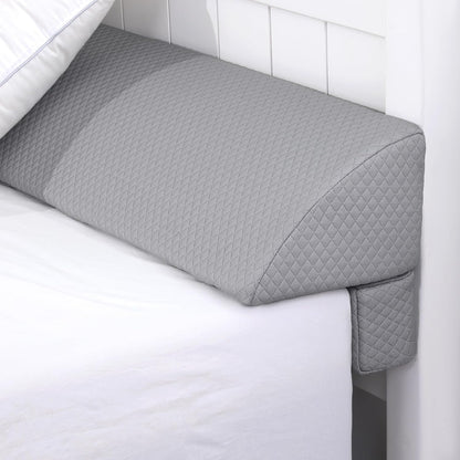 HOMBYS Wedge Pillow Headboard for Bed Gap,Foldable Bed Wedge Gap Filler Queen Size,Matterss Gap Filler,Multi Functional Bed Crack Pillow, Fill The Gap (0-7") Between Your Headboard and Mattress,White