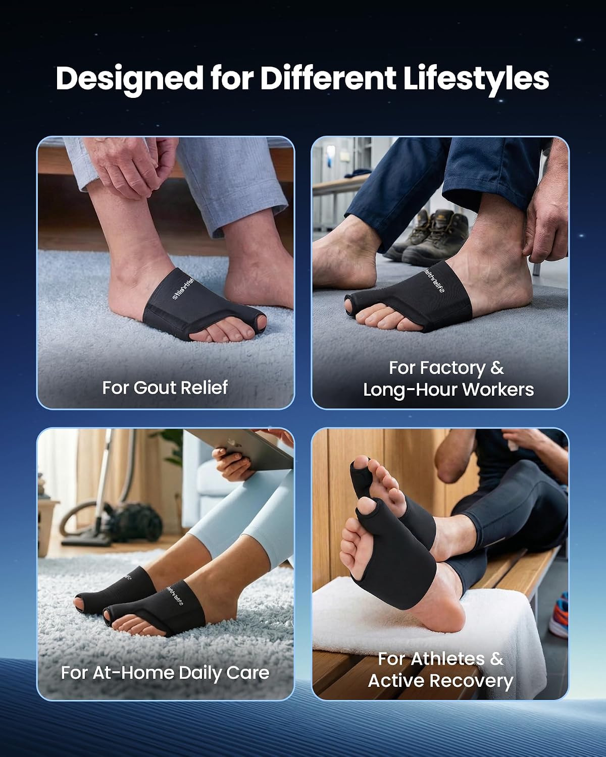 3D Forefoot Ice Pack with Dual-Layer Cooling Gel and Bunion Corrector | Flexible Fit, Enhances Forefoot Cooling, Hot & Cold Therapy, Ball of Foot, Gout Pain Relief, Bunion Hallux Valgus Corrector
