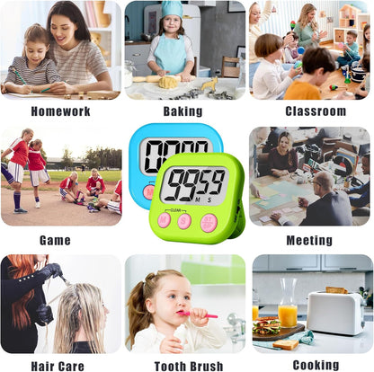 ZILLEEN Classroom Timer for Kids Teachers 2 Pack Digital Timers