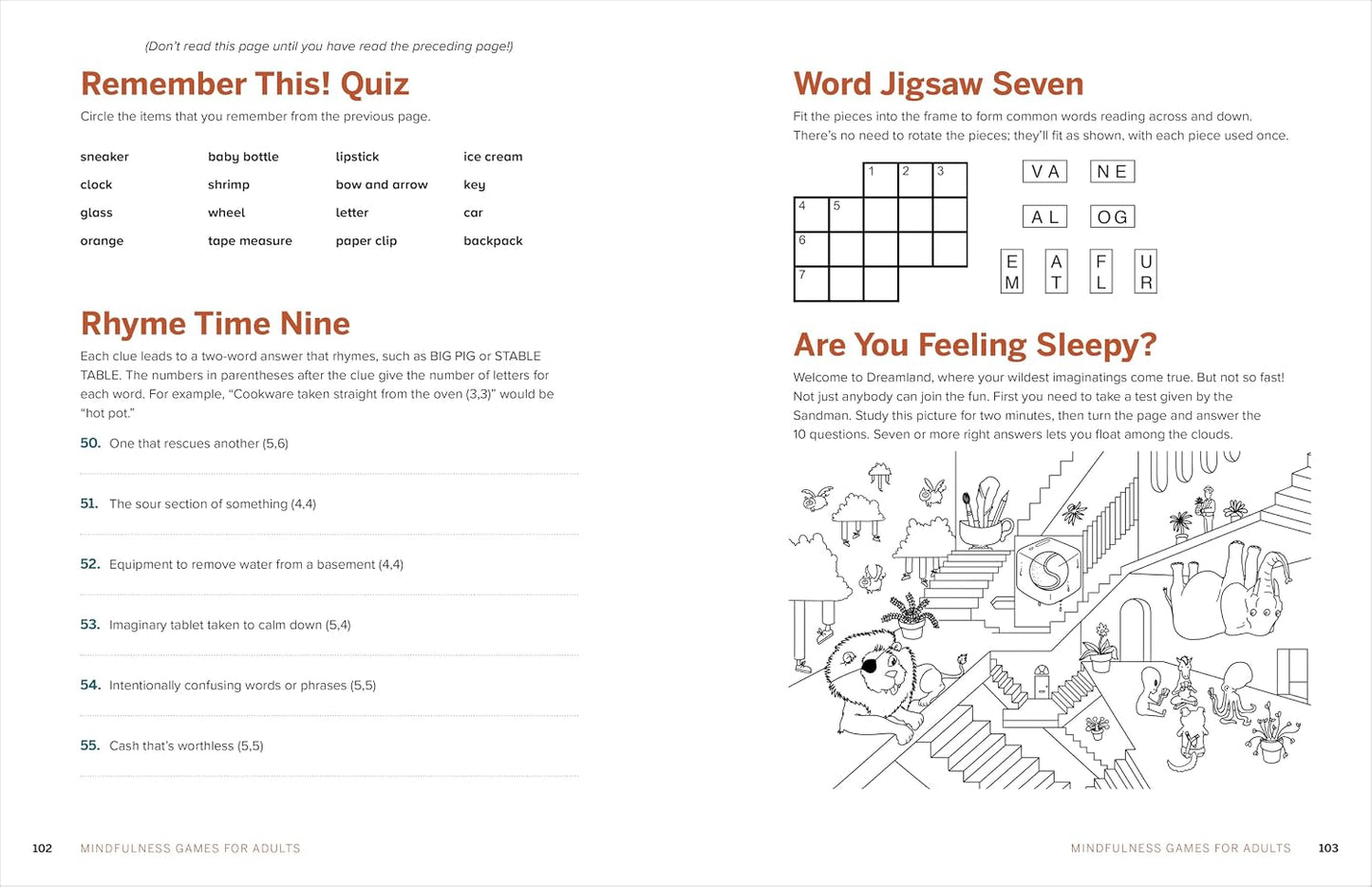 Mindfulness Games for Adults: 90+ Puzzles and Activities to Relax and Stay Present