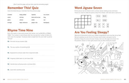 Mindfulness Games for Adults: 90+ Puzzles and Activities to Relax and Stay Present