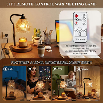 Candle Warmer Lamp with Timer and Wireless Remote Control
