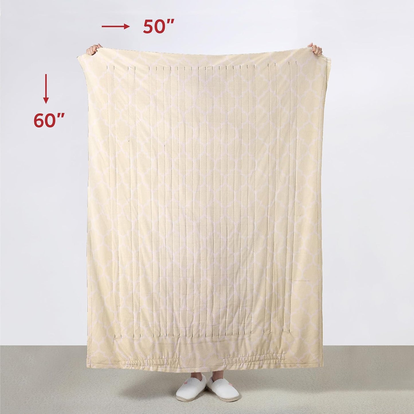 Sunbeam Electric Throw Royal Mink Sherpa Heated Blanket, 4 Heat Settings, 4-Hour Auto Shut-Off, Fast Heating, Luxurious and Ultra Comfy, Cabernet Color, 50" x 60"