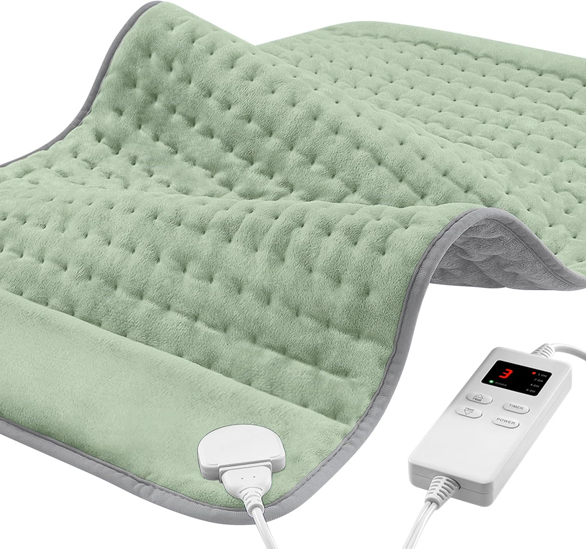 NBKLS Heating Pads for Back Neck Shoulder Pain, Electric Heating Pad Auto Shut Off, Fast Heat, Large Heating Pad Christmas Gift for Women Men, Birthday Gifts for Mom Dad (Blue)