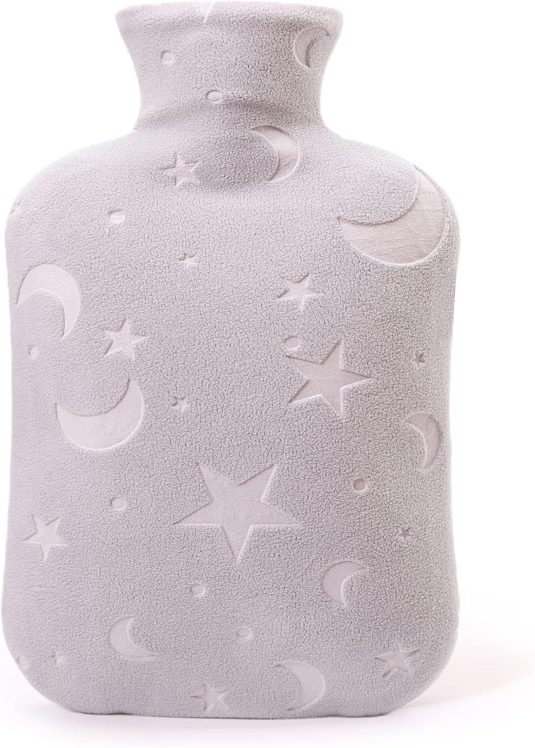 Hot Water Bottle with Soft Cover, 2L Hot Water Bag for Menstrual Cramps, Neck and Shoulder Pain Relief, Hot and Cold Therapies, Hand Feet Warmer, Blue