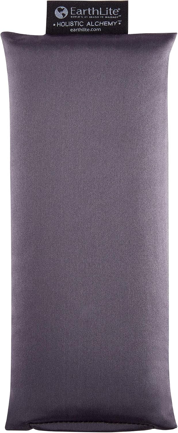 EARTHLITE Holistic Alchemy Aromatherapy Eye Pillow - 100% Silk Cover, Natural Herbs & Flax Seeds, Weighted, Cooling & Soothing