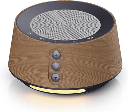 White Noise Sound Machine with 20 Soothing Sounds, 10 Colors Night Light Sleep Machines Home Office Travel, 5 Timers and Memory Feature Sound Machine for Nursery Baby Kids Adults (White)