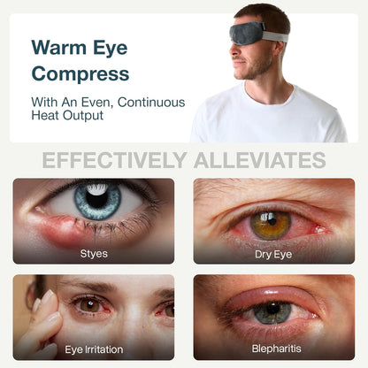 MyHalos Heated Eye Compress, Warm Compress for Dry Eyes, Blepharitis & MGD