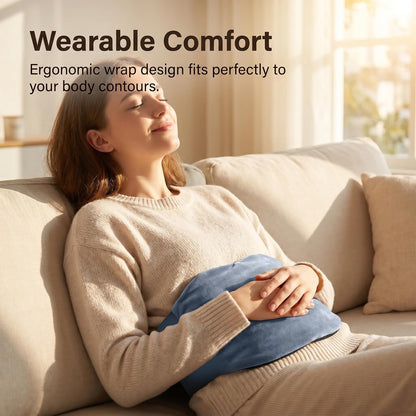 Microwave Heating Pad for Back Pain Relief, Flaxseed Microwavable Heating Pad with Removable Washable Flannel Cover, Moist Heating Pad for Period Cramps & Muscle Relaxation,10''x18''
