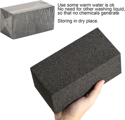 4 Pack Grill Cleaner Brick for Outdoor&Restaurant. Heavy Duty Grill Cleaning Brick. Pumice Stone Cleaner Tool Grill Brick for Cleaning Flat Top Grills Griddles Effectively Without Harsh Chemicals
