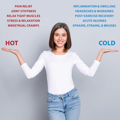 Reusable Hot & Cold Therapy Pack for Knee Back & Shoulder Pain-Trisectional