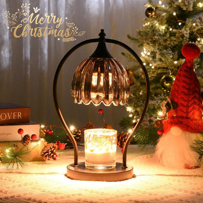 GOODBUY Candle Warmer Lamp with Timer Dimmable: Electric Candle Warmer Birthday Gifts for Women Mom - Candle Lamp Warmer House Warming Gifts New Home Decor - Wax Warmer for Jar Candles with 2 Bulbs