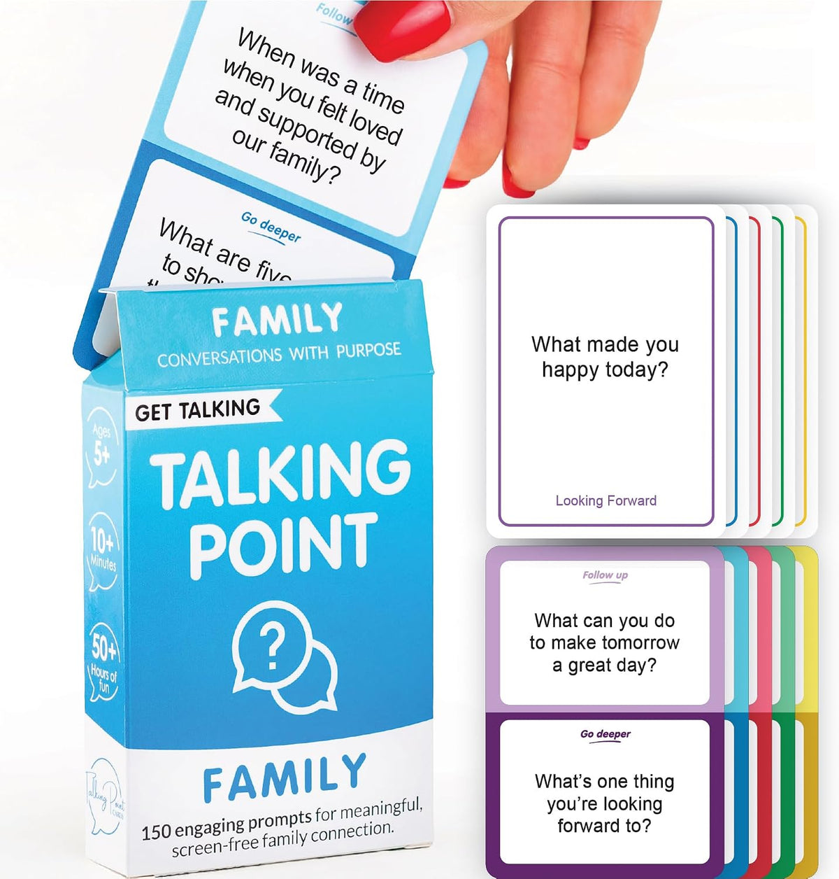 150 Fun Family Questions for Kids, Teens & Adults - Conversation Card Game