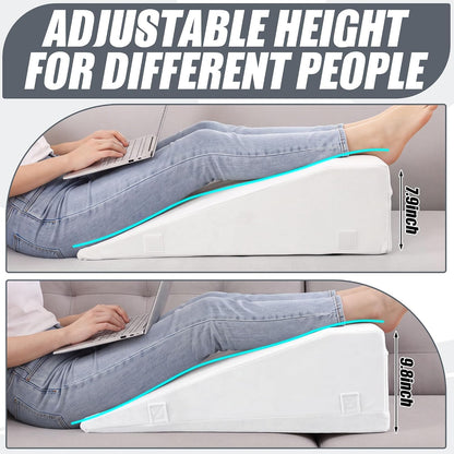 ROYALAY Leg Elevation Pillows for After Surgery, Adjustable Height Knee Surgery Recovery Equipment, Knee Replacement Recovery Aids for Hip Ankle Pain Relief Patent Pending