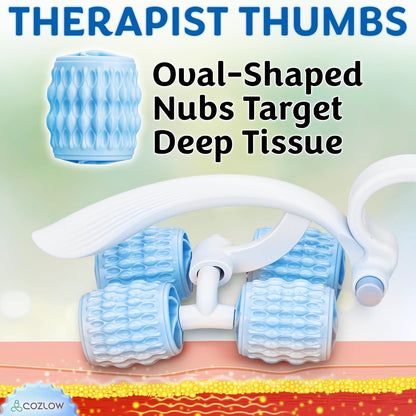 COZLOW Dual Sided Muscle Roller - Cellulite Massager for Arms and Legs - Flexible Massage Tool - Effective Sculpting Massage for Thighs, Butt