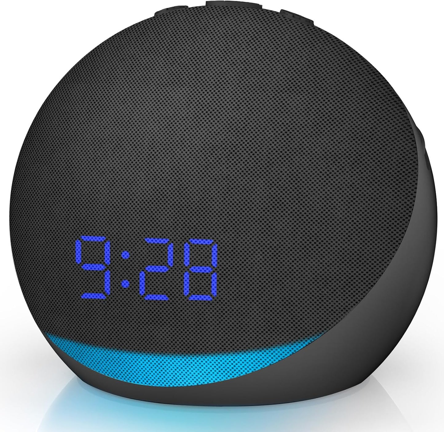 Sound Machine Alarm Clock for Bedroom: 25 Natural Sleep Sounds | White Noise Machine for Adults Kids Baby - Gentle Wake Up Alarm with Bluetooth Speaker - Putty
