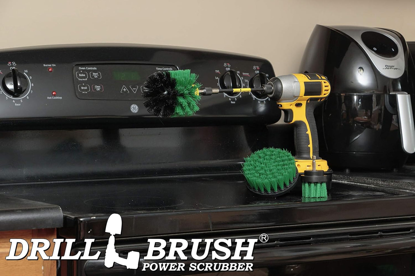 Drillbrush Shower Scrubber Drill Attachment - Car Detailing Tools - | Dishwasher Safe Drill Brush Scrubber For Cleaning Tubs, Sinks, Tile, Grout, Flooring, Carpet, Leather, Seats, Boats,