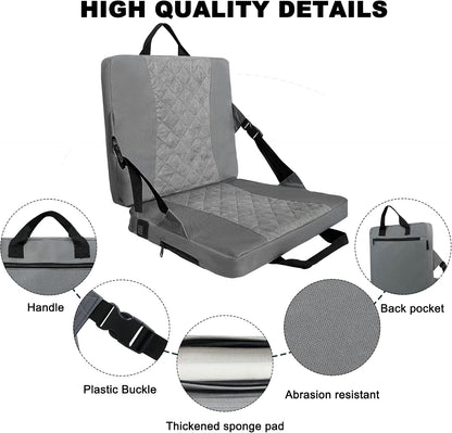 Heated Seat Cushion,Foldable Stadium Seats for Bleachers,Portable Seat Pad,USB Powered Great for Outdoor Sports,Camping,Concerts