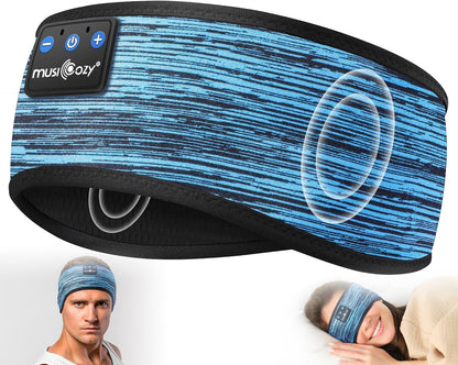 MUSICOZY Sleep Headphones Bluetooth Headband Headphones for Side Sleepers