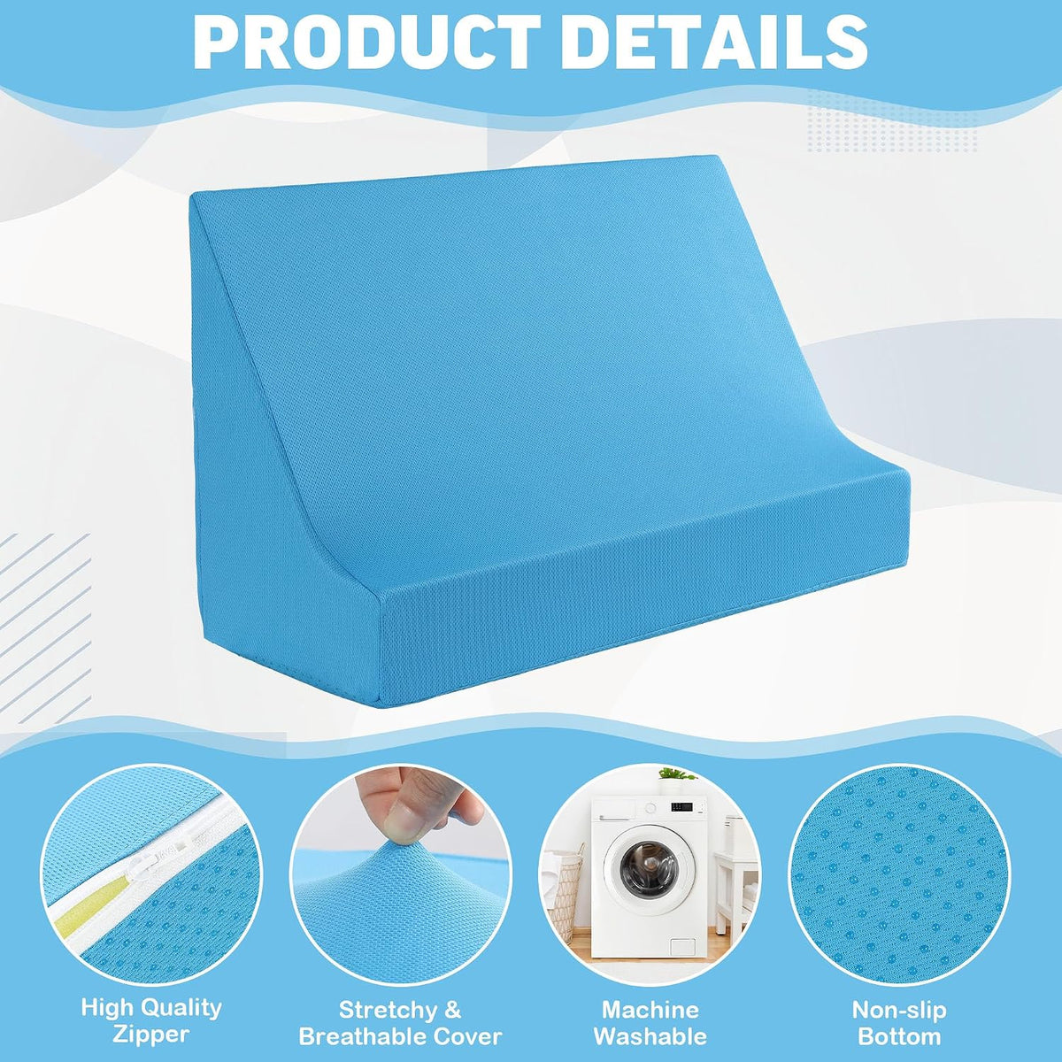 ROYALAY Blanket Lifters for Foot of Bed, Foot Tent Blanket Support Holder for Surgery Recovery, Foot Block Pillow Cradle Tent Sleep Support Supplies for Foot, Ankle, Leg, Knee, Toes Pain(S)