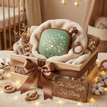 White Noise Sound Machine Baby with Star Projector | Portable Sleep Aid Lullaby Music for Baby Sleeping | Soothing Sound Machine for Nursery, Car Travel, Bedroom Crib, Kids Gifts (Puppy)