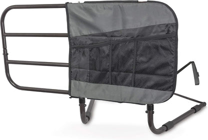 Able Life 4-Pocket Bed Rail Organizer Pouch, Hanging Bedside Caddy with Mesh Pockets for Easy Access Storage, Bedrail Accessory Bag, Compatible with the Able-Life Bedside Extend-A-Rail