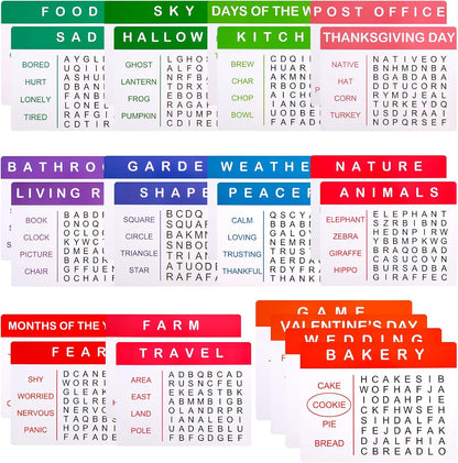 24 Pcs Large Print Word Search Books for Adults & Seniors Word Search Books