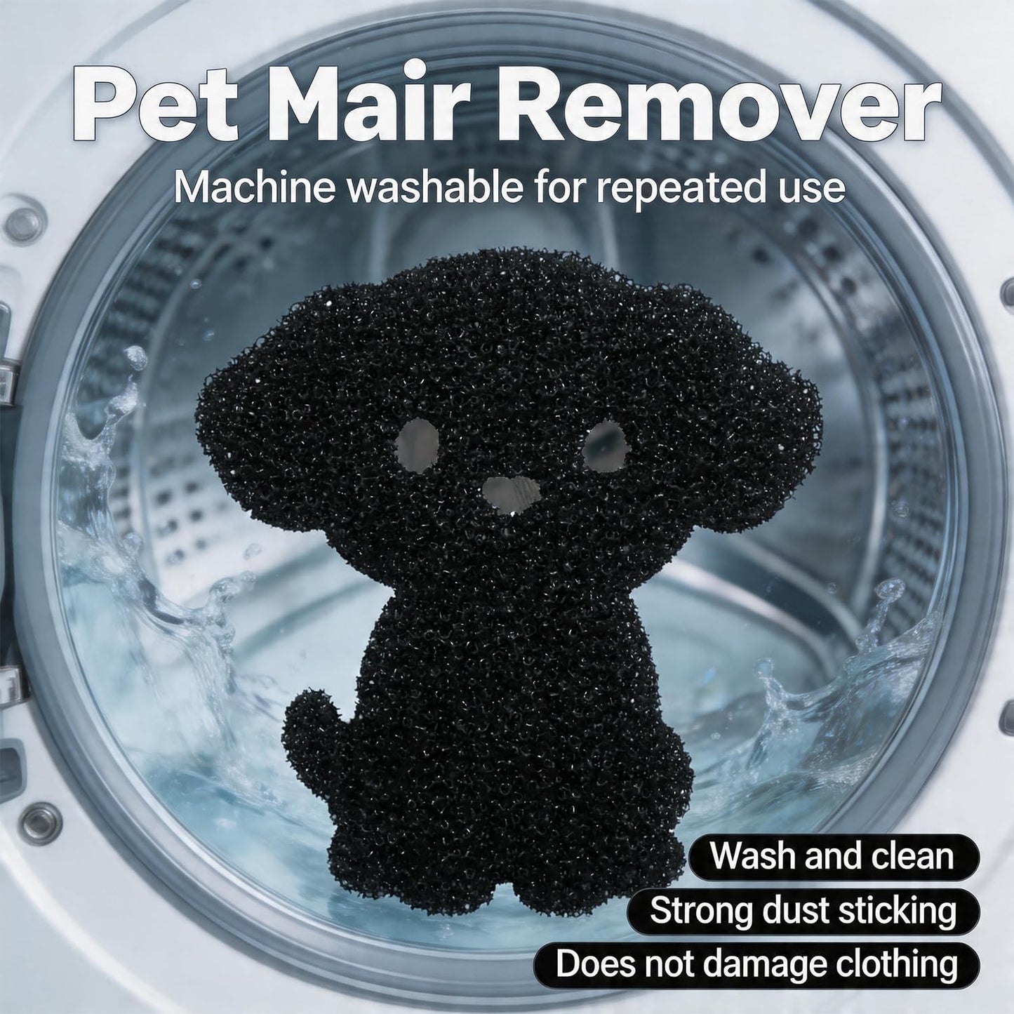 Hair Catcher for Clothes,Pet Hair Remover for Laundry, Reusable Fur Zapper Dog Cat Hair Catcher for Washing Machine & Dryer（6Pack）