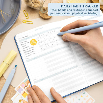 Legend Four-Minute Journal with Prompts & Habit Tracker – Daily Gratitude Journal for Women & Men – Guided Positivity, Self-Reflection & Affirmation Notebook (Lavender)