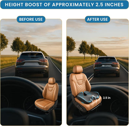 Car Seat Cushion for Driving, Sciatica Pain Relief Car Pillow and Seat Pad