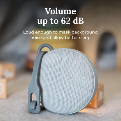 Yogasleep Hushh 2 Portable Sound Machine for Baby & Kids, New Reinforced Clip, Backlit Buttons, Night Light, 6 Soothing Natural Sounds, Easy to Use Timer, Volume Control, Toddler Lock, Noise Canceling