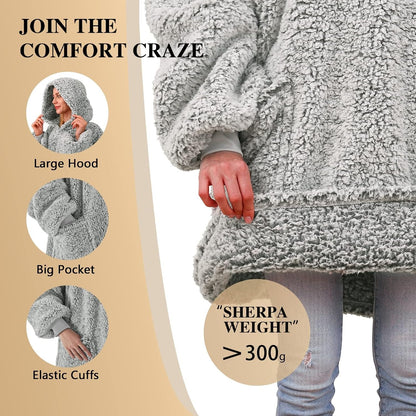 yescool Wearable Blanket Hoodie as Christmas Birthday Gifts for Women Mom - Colors A