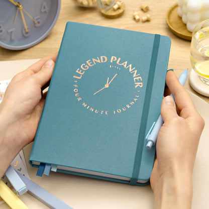 Legend Four-Minute Journal with Prompts & Habit Tracker – Daily Gratitude Journal for Women & Men – Guided Positivity, Self-Reflection & Affirmation Notebook (Lavender)