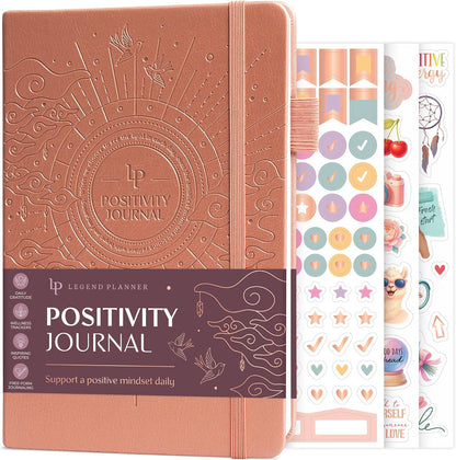 Legend Positivity Journal with Prompts – Guided Daily Affirmation Journal for Women & Men – Mental Health, Gratitude & Reflection Diary (Lavender)