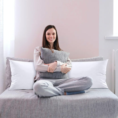 Utopia Bedding Full Body Pillow for Side Sleeper, White Long Pillow for Bed | Large Body pillows for Adults, Plush Support, Pregnancy Pillow Insert for sleeping, helps maintain body contour, 20x54 inches