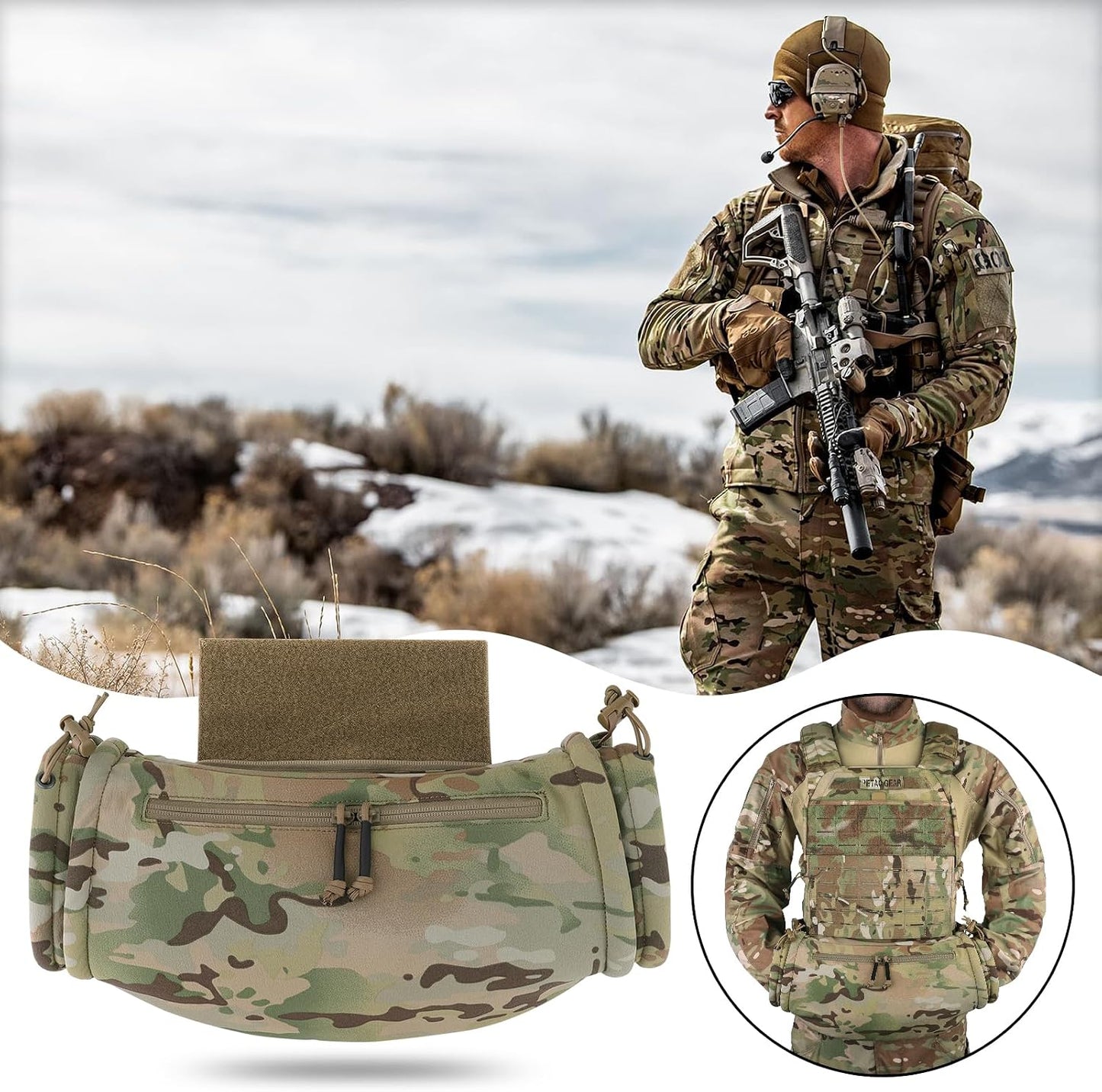 Tactical Hand Warmer,Portable Drop Hanger Waist Handwarmer Pouch for Hunting Golf Camping Fishing, Hiking, Football Winter Outdoor Field Survival.