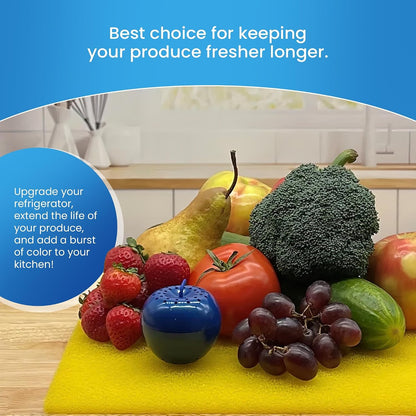 Bluapple FreshMats - Refrigerator Bin Liners, Fridge Drawer Mats - Keeps Produce Fresh Longer, Prevents Bruising, Promotes Air Circulation - BPA-Free Polyurethane Foam - (4-Piece Set, 12"x15", Green)