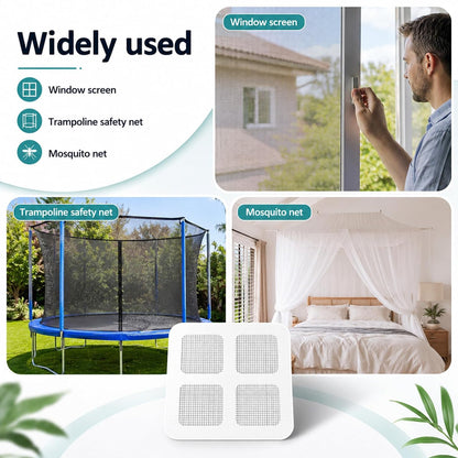 30PCS Window Screen Patches Repair Kit, Mesh Patches (4 Inch) | Tent Repair Patches, Self-Adhesive Mesh Patch Repair Kit, Outdoor Tent Patch Kits, Portable Screen Tape for Window, Camping