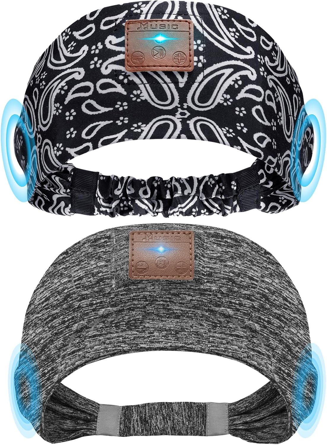 2-Pack Sleeping Headphones, Headband Headphones with Thin Speakers