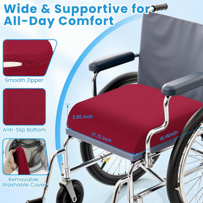 Wheelchair Seat Cushion Cooling Gel Memory Foam Chair Cushion
