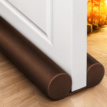 MAXTID Under Door Draft Stopper for Bottom of Doors 38" Black | Door Blocker Noise Reduce Light Cold Air Guard Breeze Sound Proof Door Sweep Door Seal Insulation Strip Gap Filler