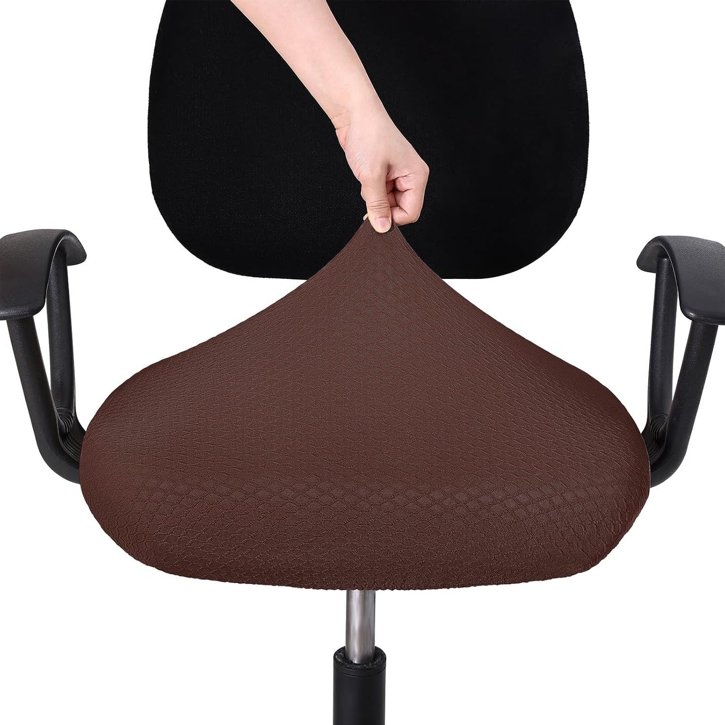 Smiry Office Computer Chair Armrest Covers, 2PCs Anti-dust Arm Rest Pad | Removable Washable Desk Chair Arm Pad Covers, Grey