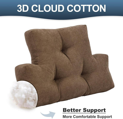 Back Pillow for Recliner Lumbar Support Pillow Soft and Fluffy Back Support Cushion Thick Lumbar Cushion for Chairs, Recliners,Sofa, Couch and Bed for Pain Relief